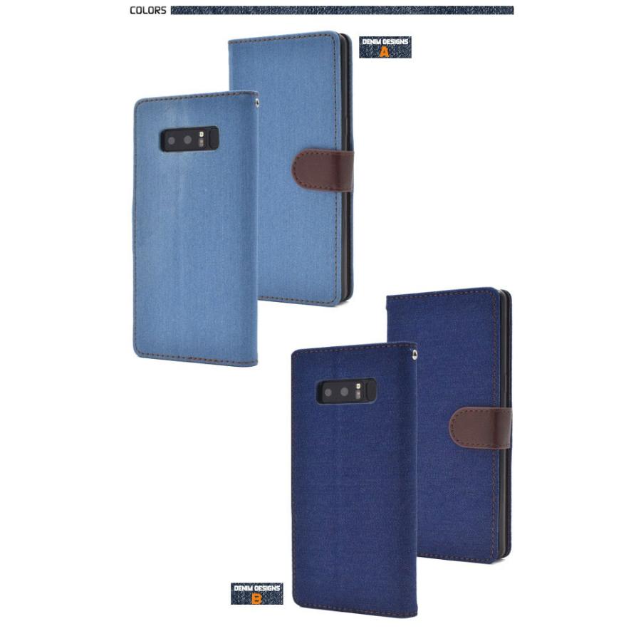 Galaxy Note8 SC-01K SCV37 ケース 手帳型 デニム ギャラクシー ノートエイト カバー スマホケース｜smartphone-goods｜04