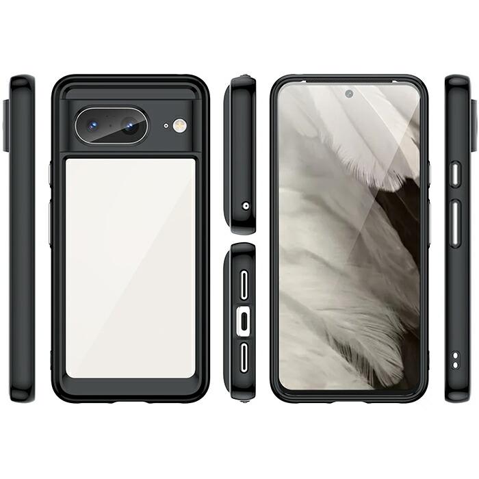Google Pixel 8 ケース ハードケース ハイブリッド クリア カバー