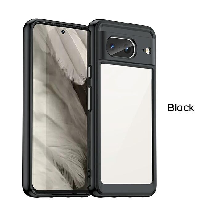 Google Pixel 8 ケース ハードケース ハイブリッド クリア