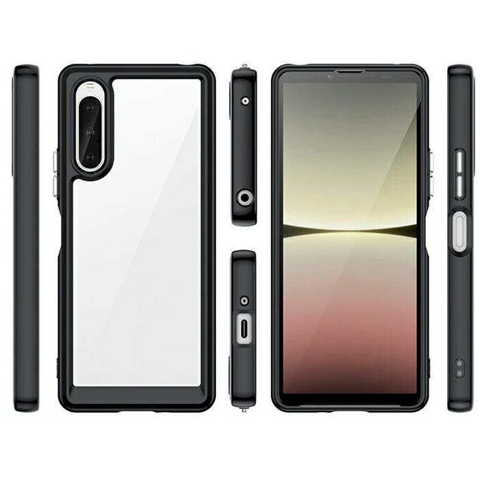 Xperia 10 V ケース ハードケース カラフル ハイブリッド カバー SO