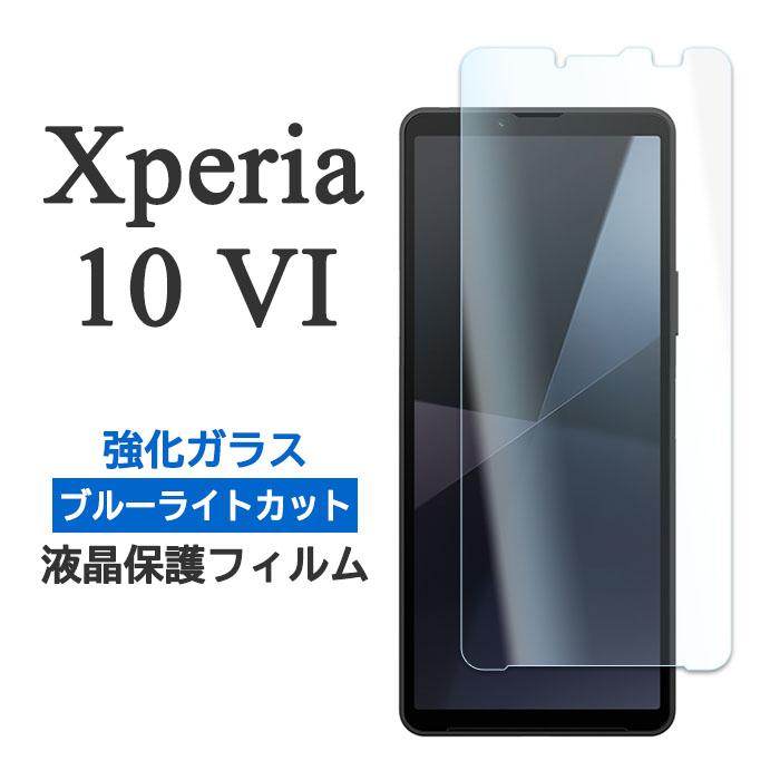 Xperia 10 VI フィルム SO-52E SOG14 A402SO XQ-ES44 液晶保護ブルー