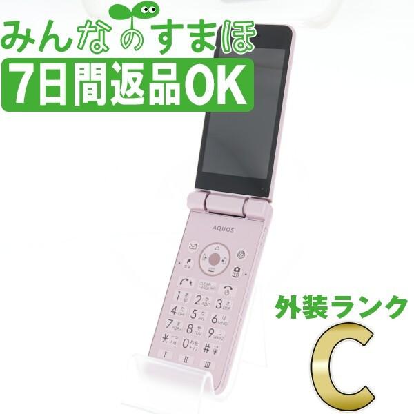 熱販売 Simフリー 中古 Simフリー シャープ 601sh 601shpk6mtm 保証あり あすつく ソフトバンク ガラケー 良品 本体 中古 ピンク ケータイ2 Aquos 携帯電話