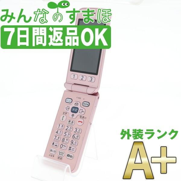 本物保証 Simフリー 中古 Simフリー F 01m F01mpk9mtm 保証あり あすつく ドコモ ガラケー ほぼ新品 本体 中古 ピンク らくらくホン 携帯電話 Kasmed Uz