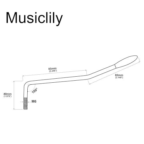 Musiclily 6mm トレモロアーム ネジ式 ミリ規格 ストラトエレキギター用、ブラック/黒キャップ |  | 01