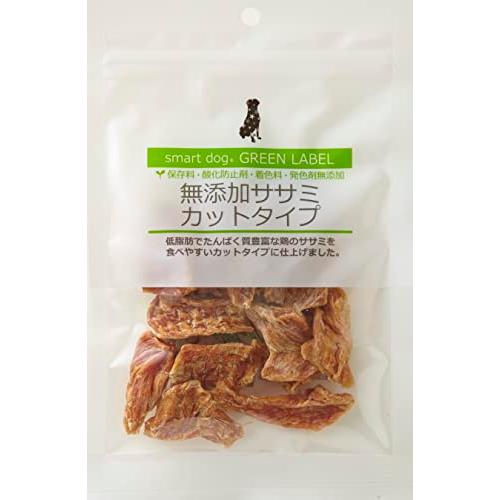 スマートドッグ グリーンラベル 無添加 ササミ カットタイプ 40g アニマライフ ペットケア 犬 おやつ 完全無添加 無着色 国産 | 