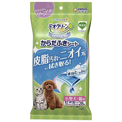 【シャンプーしたいワンちゃんにぴったり】デオクリーン からだふきシート [無添加] アルコール、プロピレングリコール、パラベン、香り付き 厚手・ | 