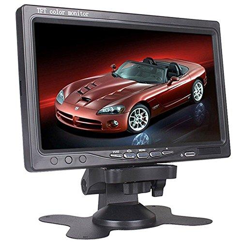 LOSKAオンダッシュモニター 7インチデジタル 800*480」モニター バック機能付き12V/24V対応 AV1/AV2入力系統対応 | 