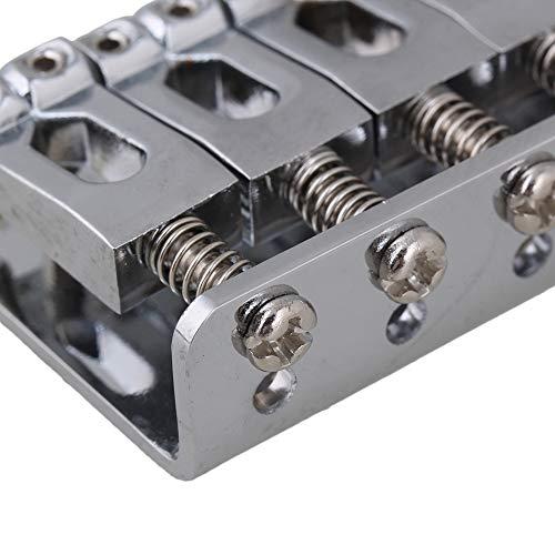 Yibuy 65mm x 40mm クロム 6弦 フィックスハードテールギター・ブリッジ ストラトギター用 |  | 01