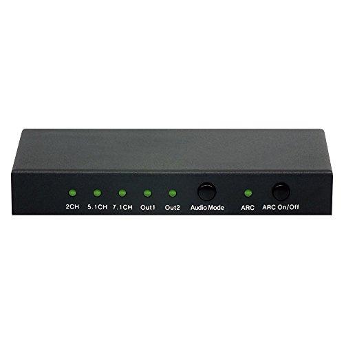 ラトックシステム 4K60Hz/HDCP2.2対応HDMIオーディオ分離器 RS-HD2HDA-4K | 