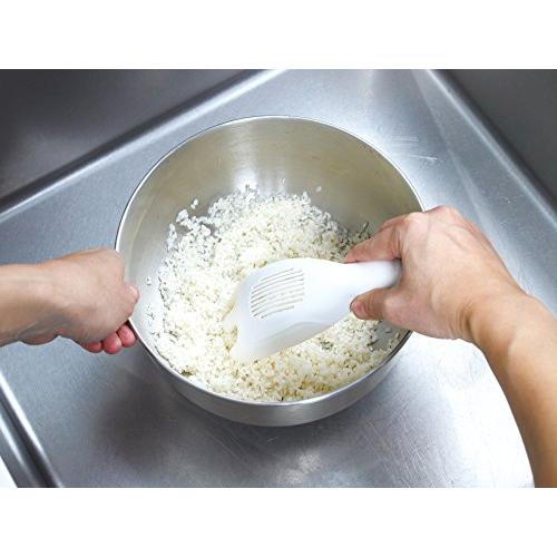 マーナ (marna) 極 お米とぎ (ホワイト) 水切りストック付き 米とぎ ( 素早く 水切り / お米にもお釜にも 優しい ) 米研ぎ K |  | 01