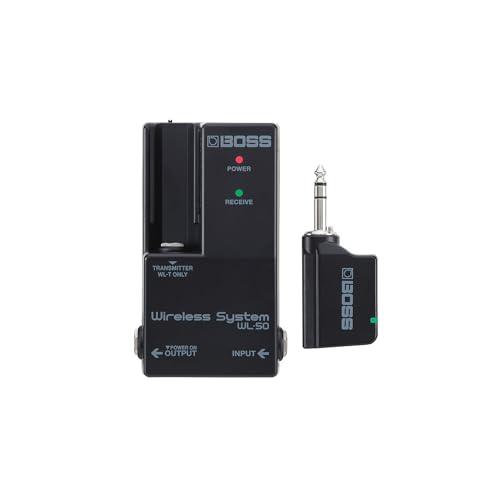 BOSS ボス ギターワイヤレスシステム WL-50 安定した信号伝送 コンパクトペダルサイズ ペダルボード組み込み 接続設定不要 ブラック 黒 | 