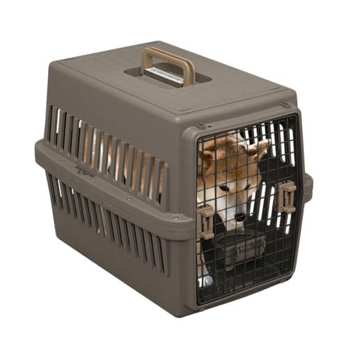 アイリスオーヤマ ペットキャリー 猫 キャリー 中型犬用 ブラウン 幅47×奥行67×高さ51cm | 