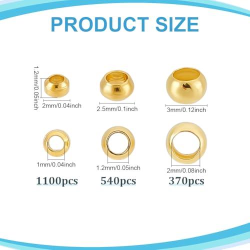 PH PandaHall メタルビーズ 約1800個/箱 2/2.5/3mm 真鍮ビーズ アンティークブロンズ スペーサービーズ DIY用 ジュ |  | 01