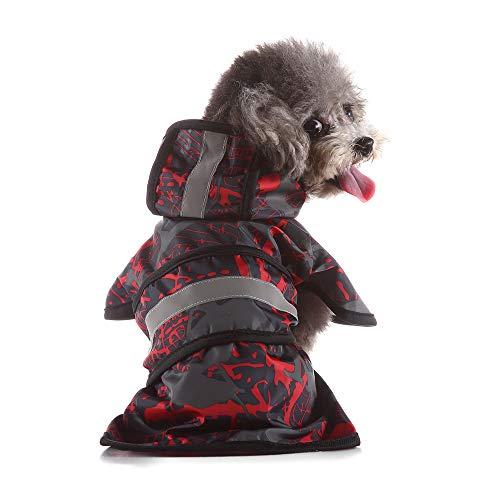 S-Lifeeling 犬レインコート 犬用品 お出かけ お散歩 可愛い おしゃれ 反射テープ 帽子付き 雨合羽 ドッグウェア 防水 雨具 小型 |  | 01