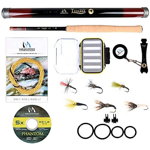M MAXIMUMCATCH Maxcatch Tenkara rod テンカラロッド 渓流竿 フライフィッシングロッド伸縮 カーボンチューブサ | 