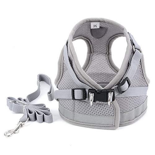 ZUNEA 犬用 ハーネス 小型犬 猫用 ハーネス リード セット 子犬 メッシュ 胴輪 通気性 反射テープ 安全 軽量 ベスト 調節可能 簡単 |  | 01