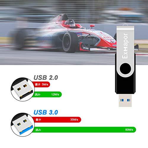 USB3.0対応 USBメモリ 32GB 5個セット Exmapor 超高速データ転送 USBフラッシュドライブ カラフル |  | 01