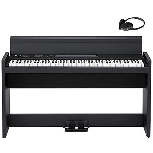 KORG(コルグ) 電子ピアノ LP-380U 88鍵盤/日本製/温かみを感じる木製/純正ヘッドフォンとペダルが付属 ブラック LP-380-B