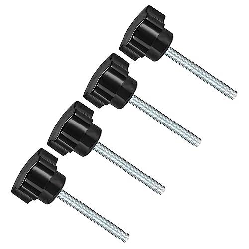 CoCud スタークランプノブ M5 x 50mmオススレッド 32mm ヘッダ プラスチック製親指 スクリューグリップハンドノブ ねじ付きボル | 