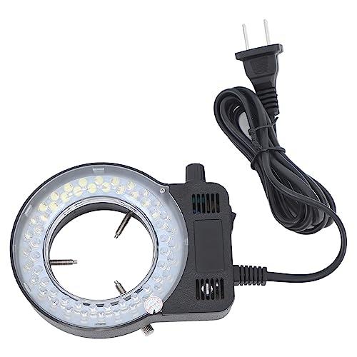 顕微鏡 LED 光源、調整可能な明るさ US プラグ 100?240V 均一照明 顕微鏡リングライト | 