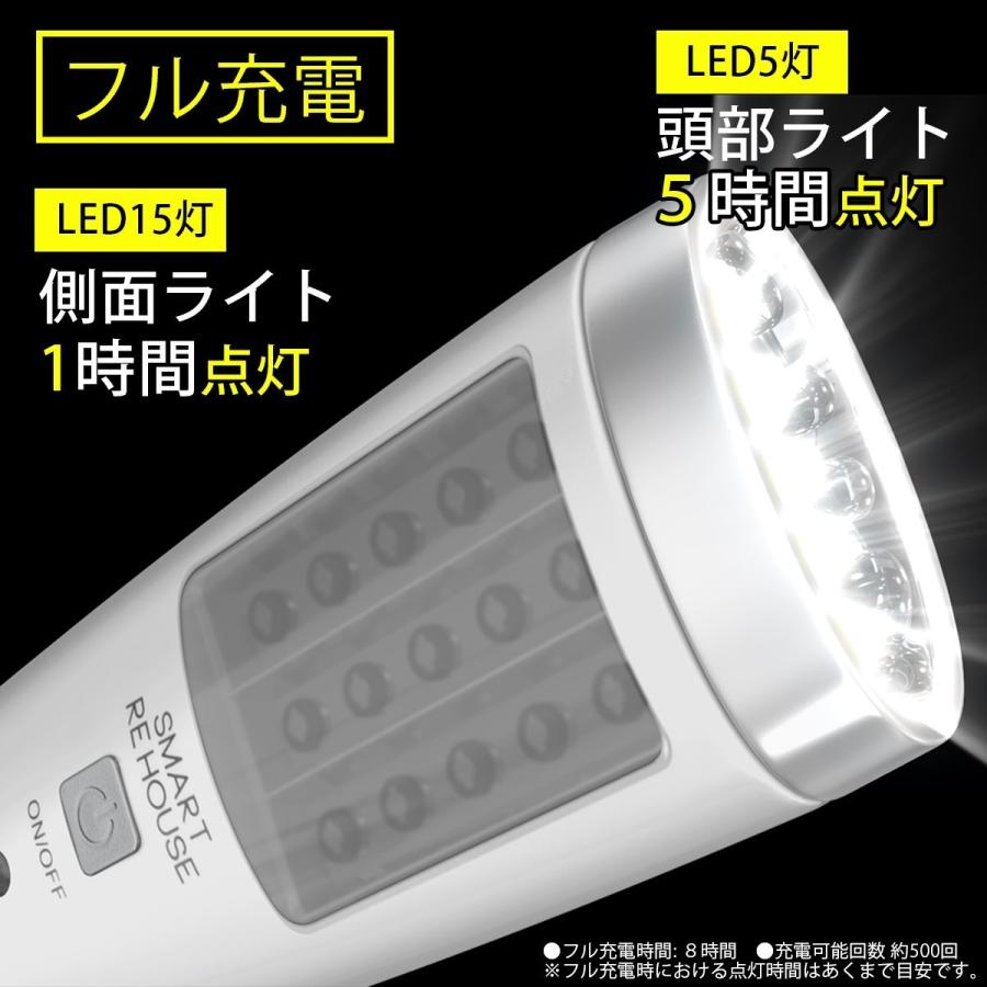 ☆スマートリハウス停電ライト6台セット TVCM　リチウムイオン電池　充電式　LED　センサーライト　懐中電灯　非常灯　足元灯　防災　地震　台風　_10