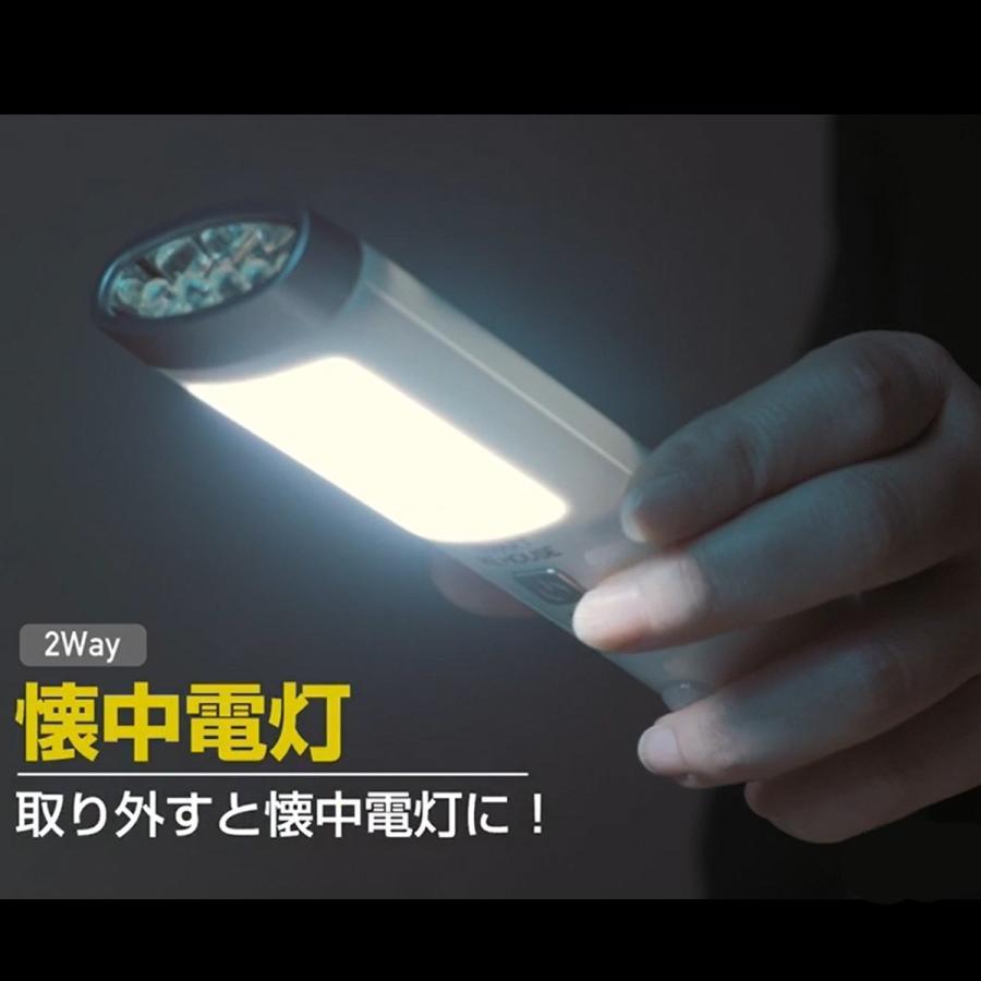 ☆スマートリハウス停電ライト6台セット TVCM　リチウムイオン電池　充電式　LED　センサーライト　懐中電灯　非常灯　足元灯　防災　地震　台風　_5