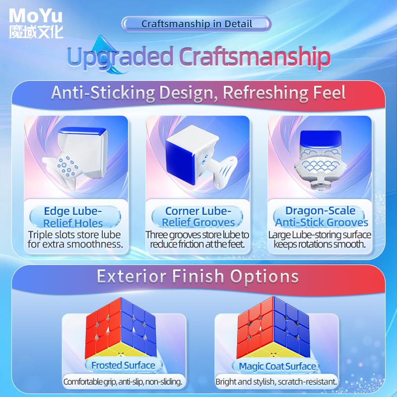 MoYu Super AoLong 20Magnet Ball-Core MagLev UV-Coated ステッカーレス_5