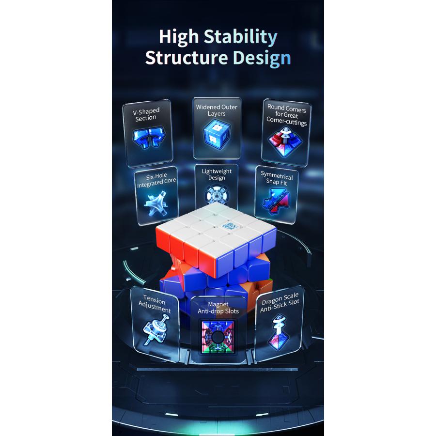 MoYu Aosu V7 Triple-Track UV-Coated ステッカーレス |  | 03