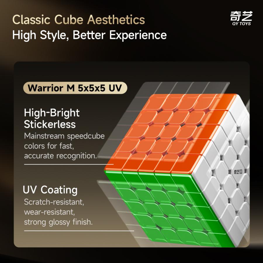QiYi Warrior 5x5x5 M UV-Coated ステッカーレス |  | 07