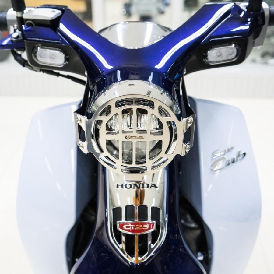 REVOLUTION ホンダ スーパーカブ C125用ヘッドライトガード[ブラック