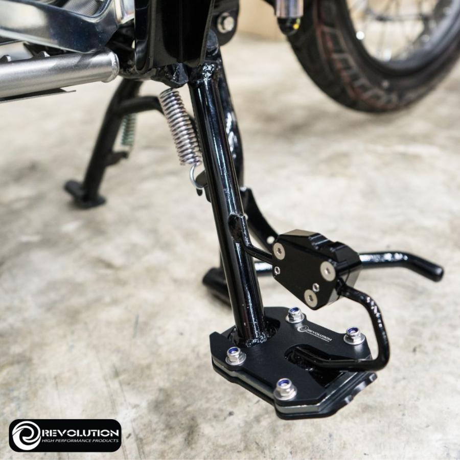 ハンターカブct125 ショック、サイドスタンド　サイドスタンドプレートのセット REVOLUTION サイドスタンドボード ホンダ 新型ハンターカブCT125用