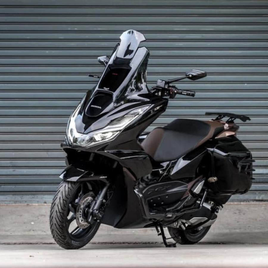 Asura ホンダ PCX150/160 ウインドシールド V2 スモークカラー / V2 Windsheild Smoke For Honda PCX160  PCX125 KF47 JK05_3