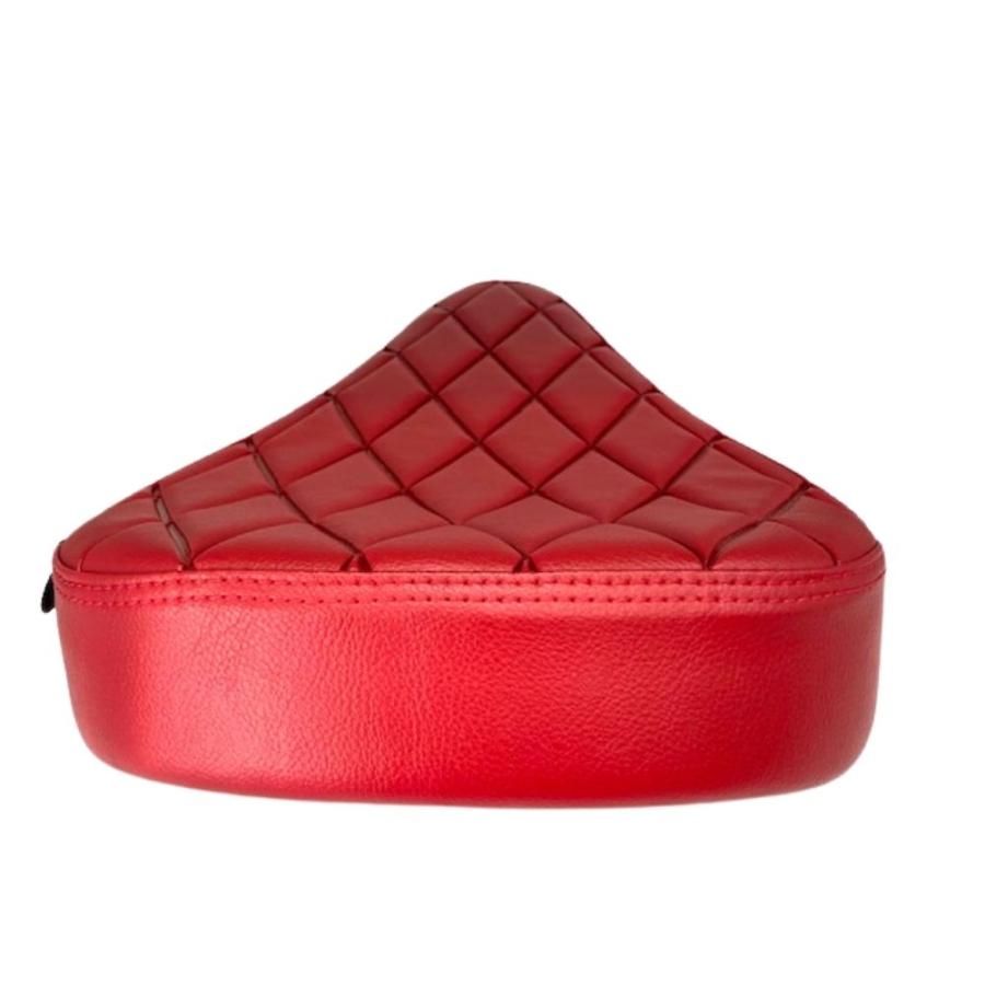 ホンダ スーパーカブ C125用 ローダウン交換用シート[レッド/ダイヤ柄