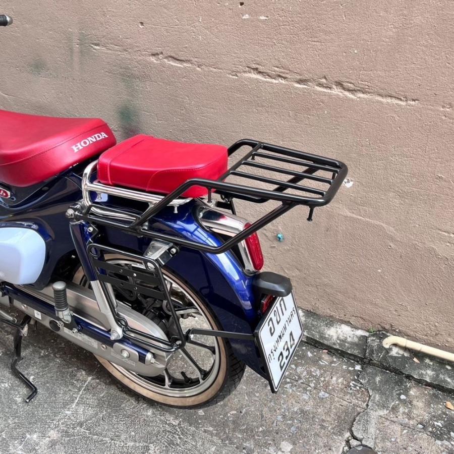 ホンダスーパーカブc125 用 ロングリアキャリア Amazon | TWR製 スーパーカブC125用 トップケース リアキャリア