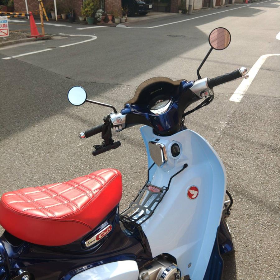 美品！ポッシュフェイス Z2ミラー スーパーカブ C125 CT Daxモンキー ホンダ（HONDA） ホンダスーパーカブC125 ハンターカブCT125共通ミラー