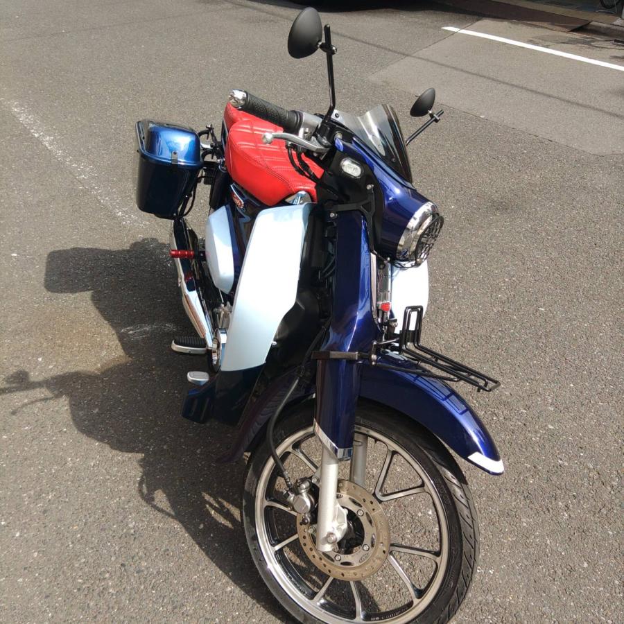 ホンダスーパーカブC125 ハンターカブCT125共通ミラー ブラック CA26/K