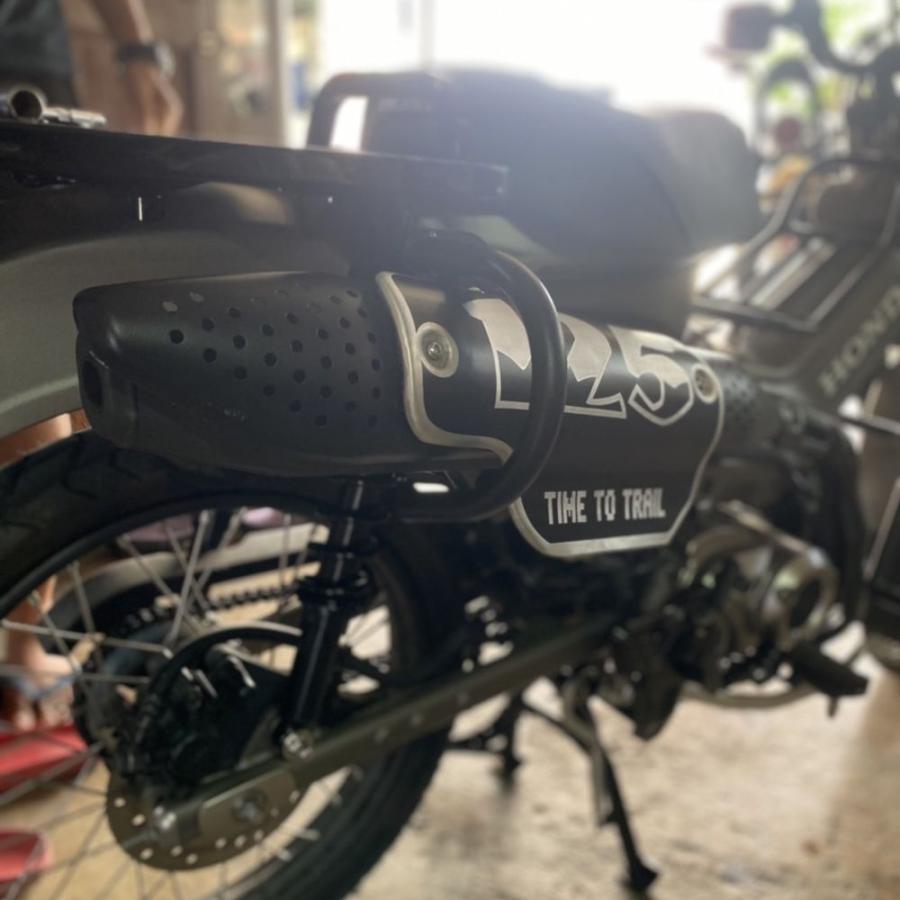ホンダ ハンターカブCT125用純正マフラー用ヒートガード/UDOM ホンダ ハンターカブCT125用純正マフラー用ヒートガード/UDOM
