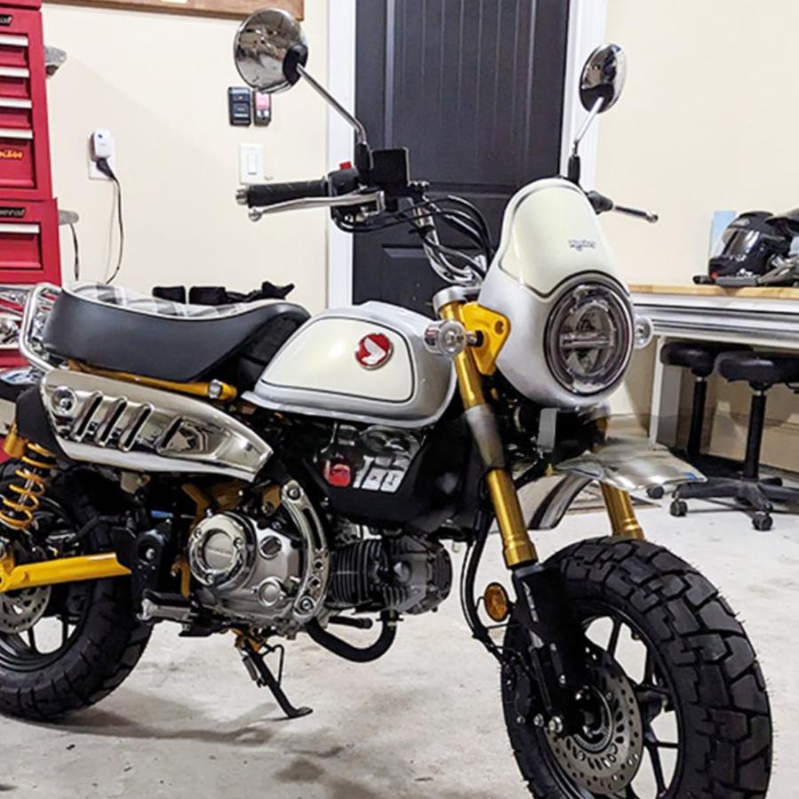 ホンダ モンキー125用 ヘッドライトカバーV3 DERAZER HEADLIGHT COVER