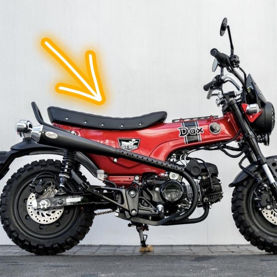 ホンダ ダックス125/ST125用交換スーパースリムシート DX023 ホンダ ダックス125/ST125用交換スーパースリムシート DX023