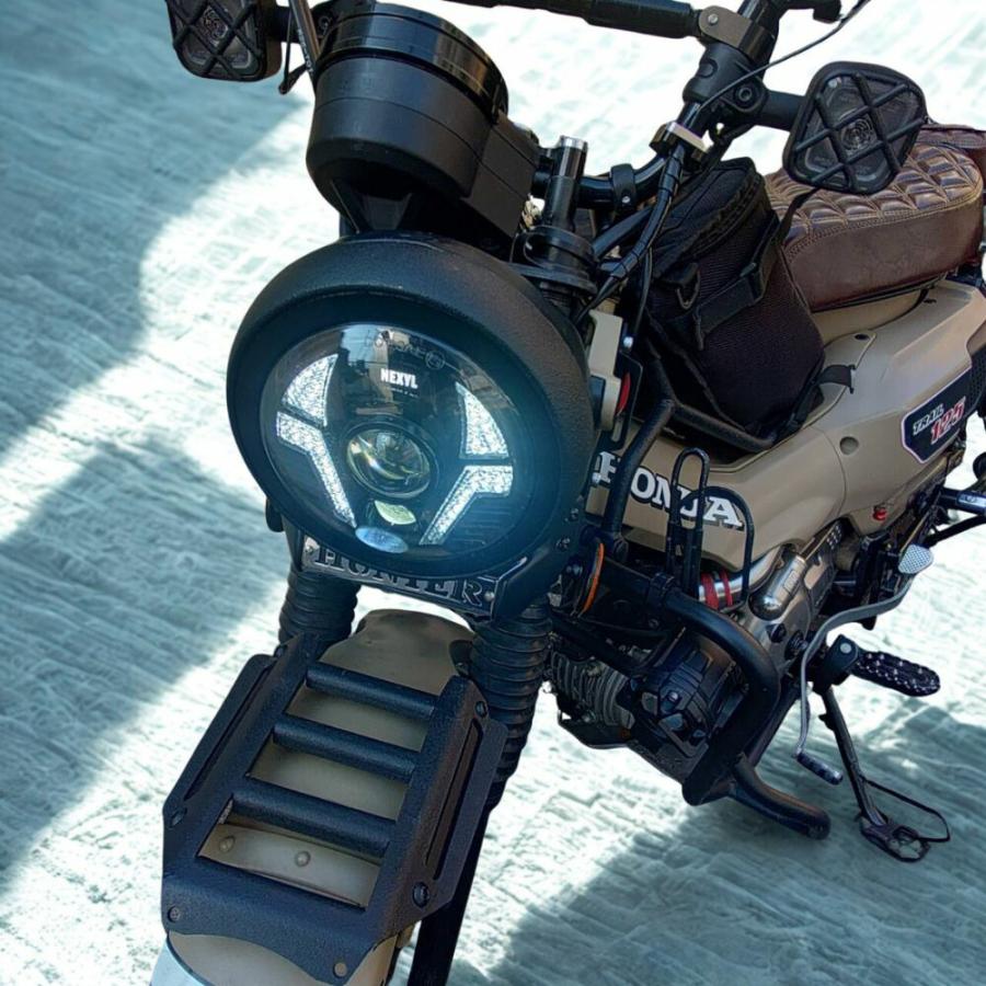 ホンダ　ハンターカブ　125cc JA65 ヘッドライト 楽天市場】ホンダ ハンターカブCT125用 L3 ヘッドライトガード