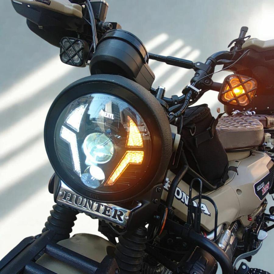 HONDA CT125 用 ウインカー内蔵 LEDヘッドライト デイライト搭載 ロー