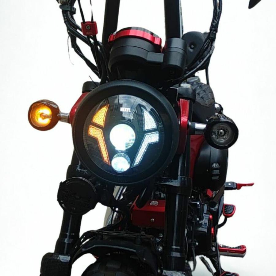 アメリカンダックス バイク用ヘッドライト・ウィンカーセット Amazon | ウインカー 4個セットアルミ地肌 CB50シャリーDAXダックス50