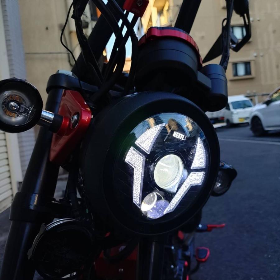 HONDA DAX125 用 ウインカー内蔵 LEDヘッドライト デイライト搭載 ロー