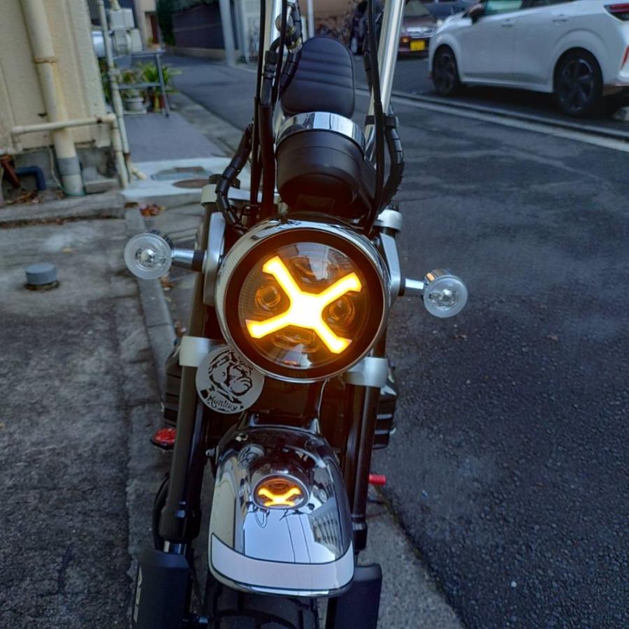 モンキー HONDA Monkey125 モンキー125 LEDヘッドライト Xライン 4色