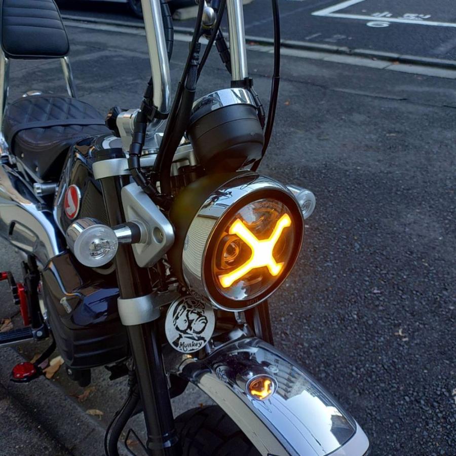モンキー HONDA Monkey125 モンキー125 LEDヘッドライト Xライン 4色