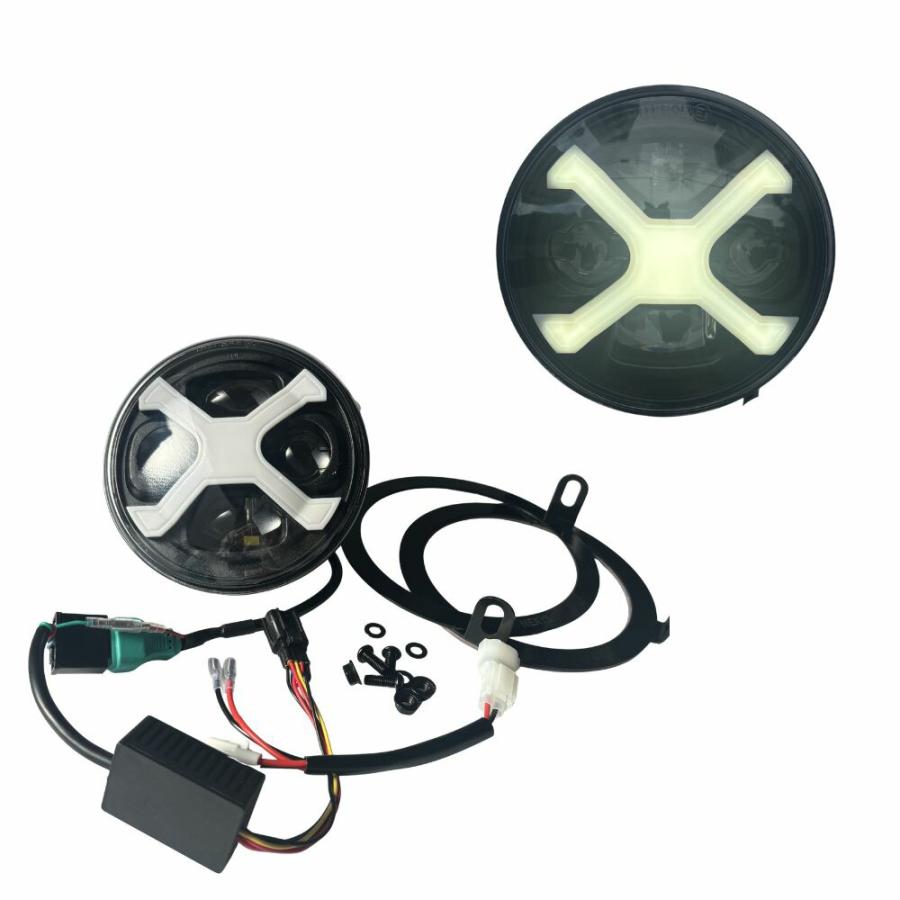 モンキー125 ヘッドライト LED モンキー HONDA Monkey125 モンキー125 LEDヘッドライト Xライン 4色