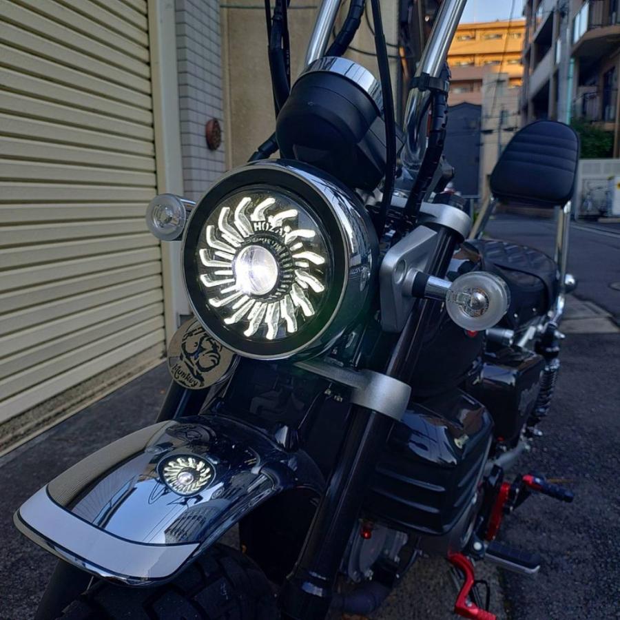モンキー125 ヘッドライト LED モンキー HONDA Monkey モンキー125専用 トルネードLEDヘッドライト
