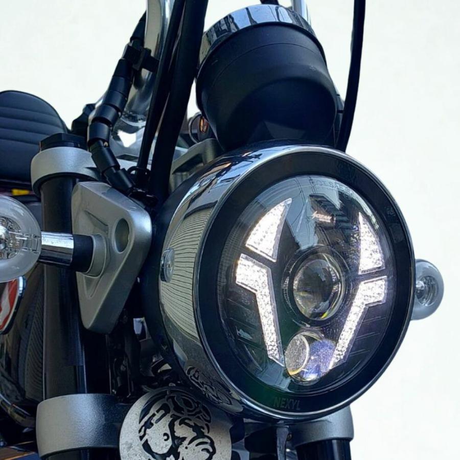 モンキー HONDA Monkey125 用 ウインカー内蔵 LEDヘッドライト デイ