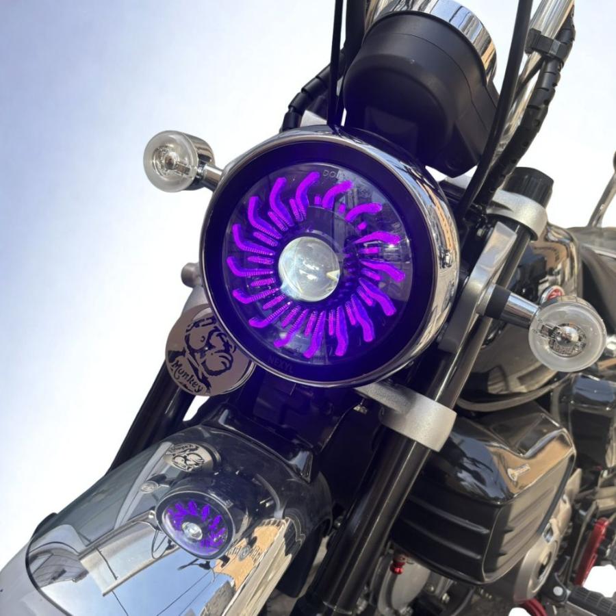 モンキー HONDA Monkey モンキー125専用 RGB LED ヘッドライト