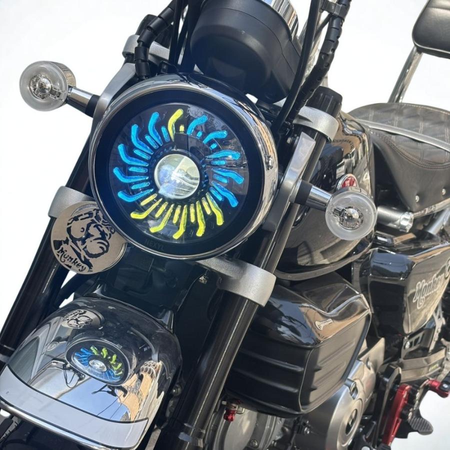 モンキー125 ヘッドライト LED HONDA Monkey モンキー125専用 トルネードLEDヘッドライト サンフレア